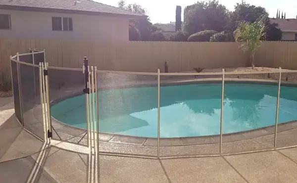 Premier Black Mesh Pool Fence near Los Banos California