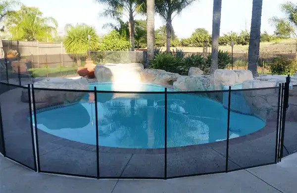 Residential Pet Mesh Pool Fence Hanford, California