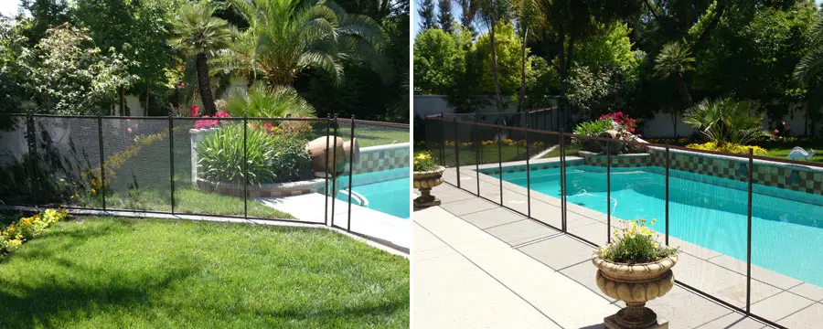 Ground Level & Above Ground Wood Pool Deck Fencing